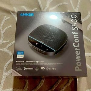 Anker PowerConf S500 Speakerphone with Zoom Rooms and Google Meet Certifications